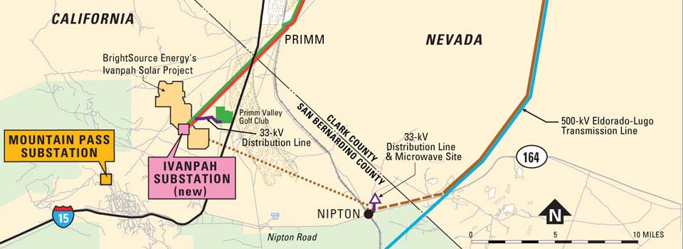 Eldorado-Ivanpah Transmission Project map