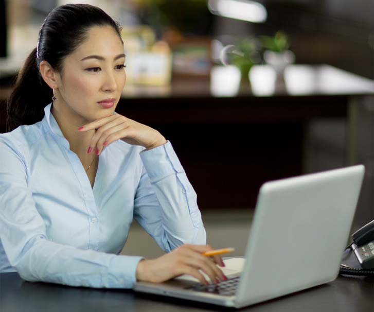 Woman on laptop