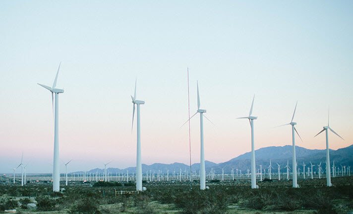 wind turbines of palm springs