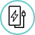 energized ntaus ntawv nrog plug icon